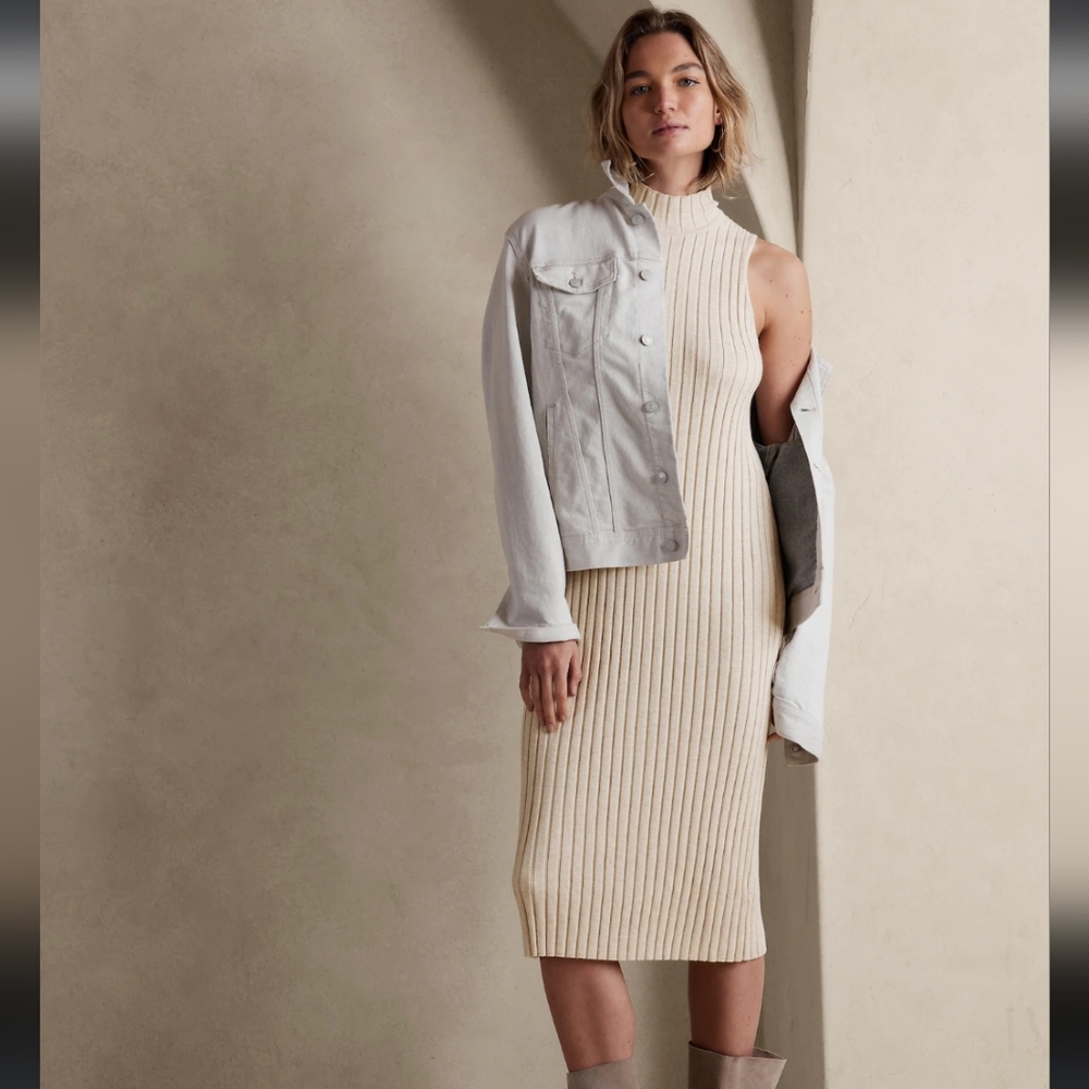 Banana Republic midi sweater dress